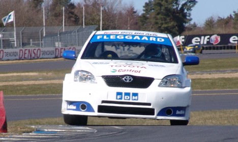 Martin Marrill i Weinrichs showcar på apex.